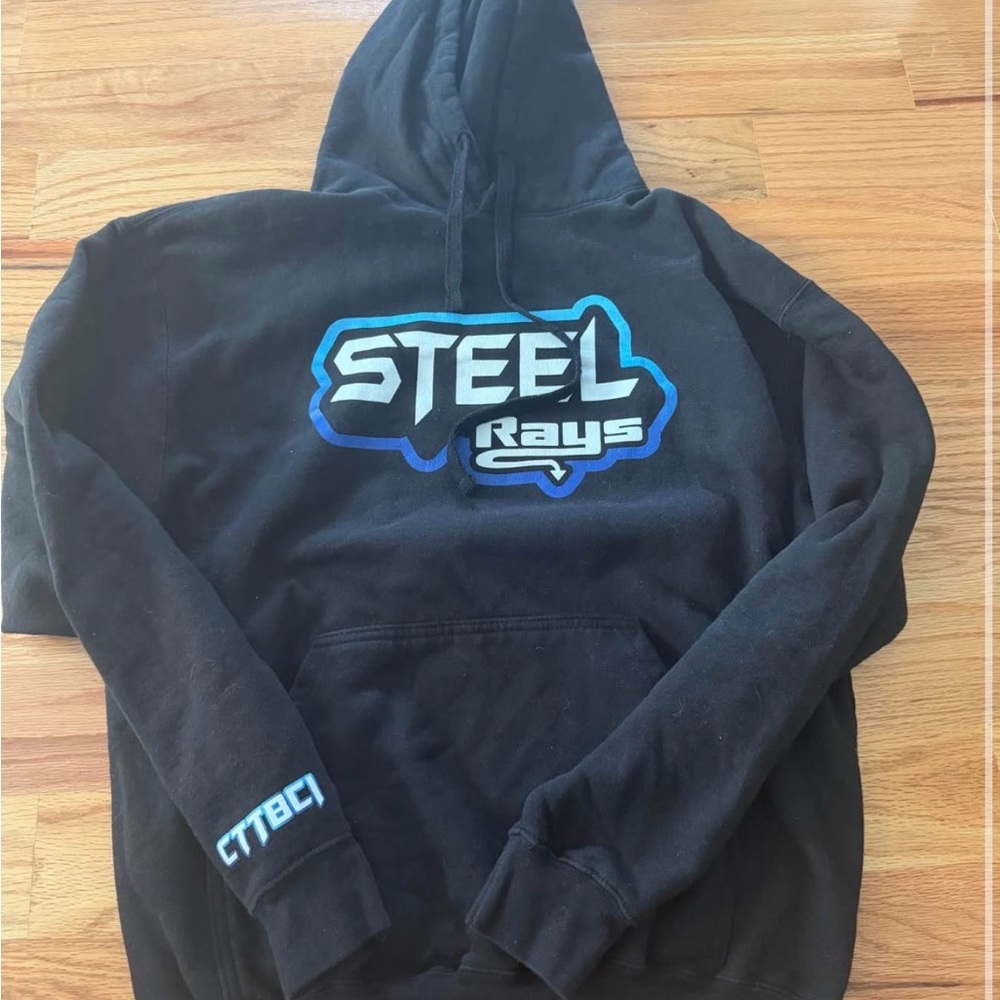 AM Black Steel Rays Hoodie